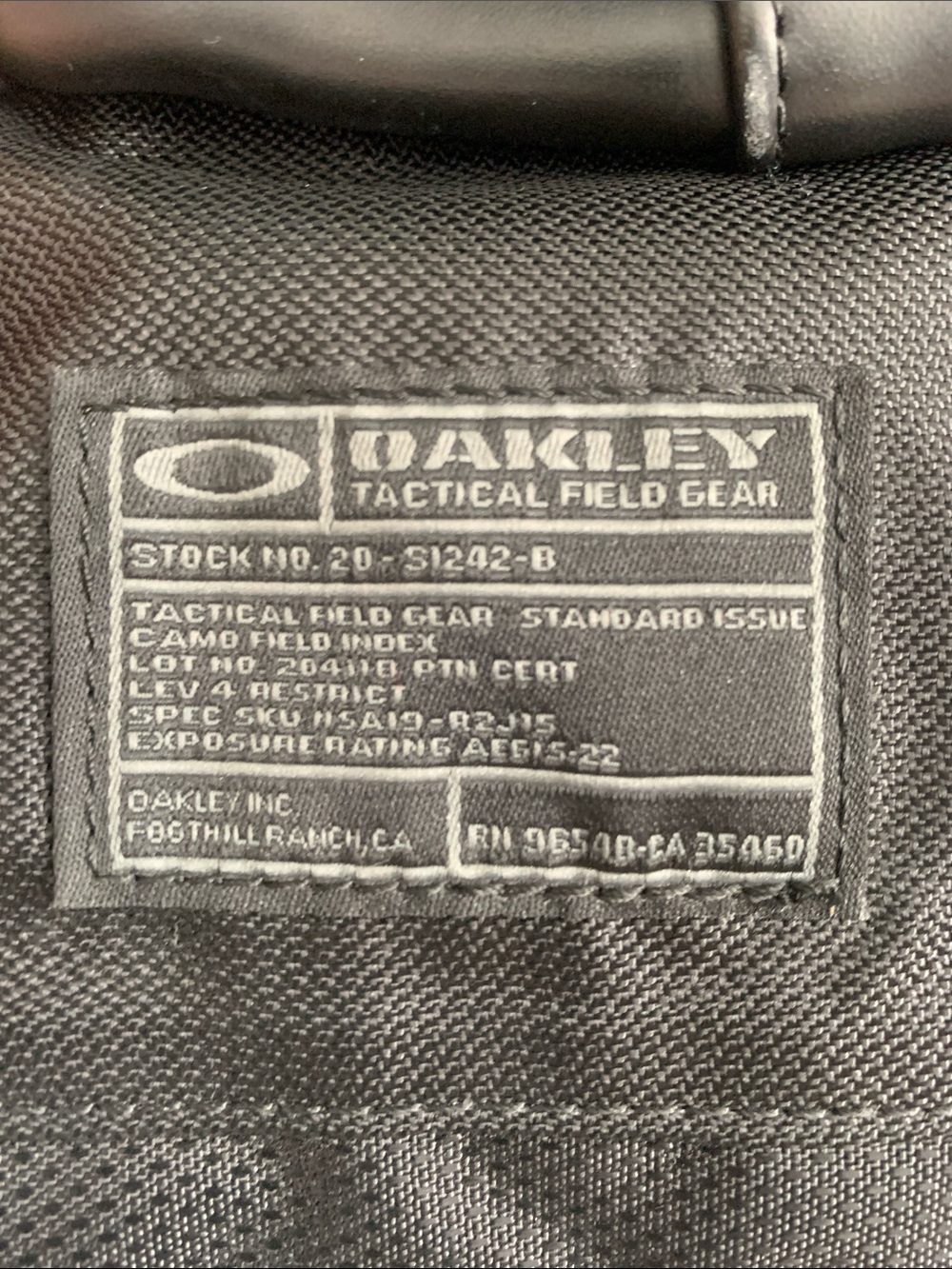 Oakley Tactical Field Gear Kitchen Sink Stealth Black - Picture 7 of 16